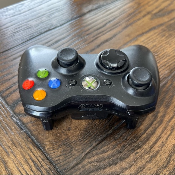 Xbox 360 Wireless Black Controller Microsoft Xbox Console 1403 - Picture 4 of 11